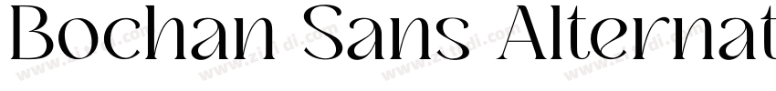 Bochan Sans Alternat字体转换